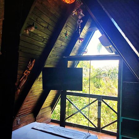 Chalé na montanha em meio a natureza com banheira de hidromassagem Florianópolis Esterno foto