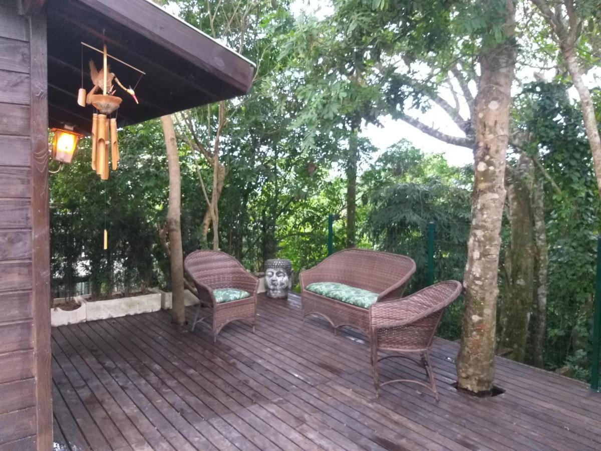 Chalé na montanha em meio a natureza com banheira de hidromassagem Florianópolis Esterno foto