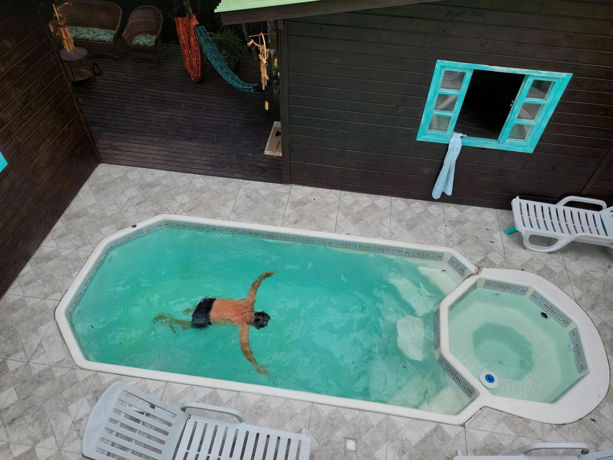 Chalé na montanha em meio a natureza com banheira de hidromassagem Florianópolis Esterno foto